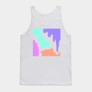 Colorful watercolor painting art design Tank Top